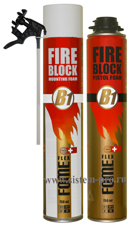 Высококачественная противопожарная монтажная пена Fome Flex Fire Block