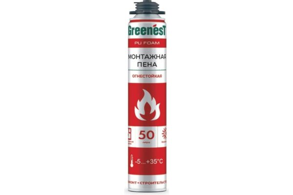 Пена монтажная профессиональная 65 огнестойкая GreenesT