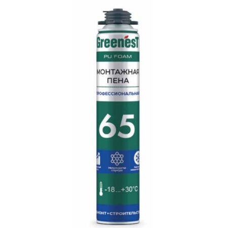 Пена монтажная профессиональная 65 зимняя GreenesT
