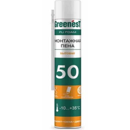 Пена монтажная бытовая 50 всесезонная GreenesT